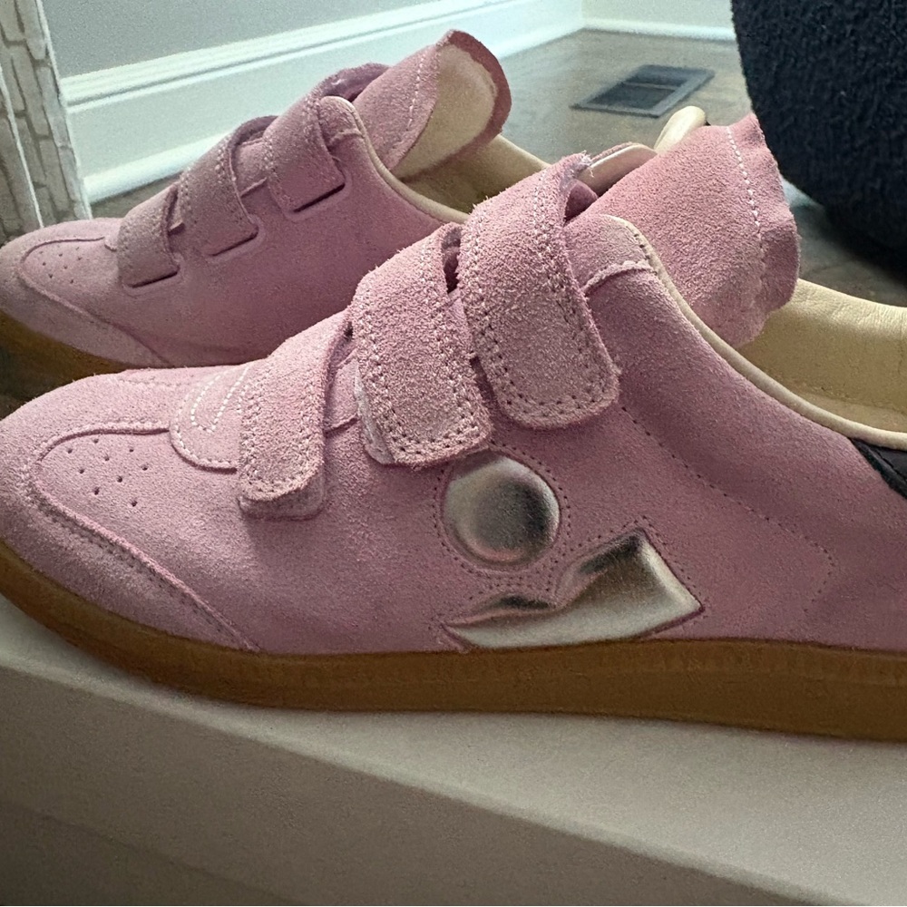 Isabel Marant Beth Sneaker in Pink/Silver - Picture 6 of 9